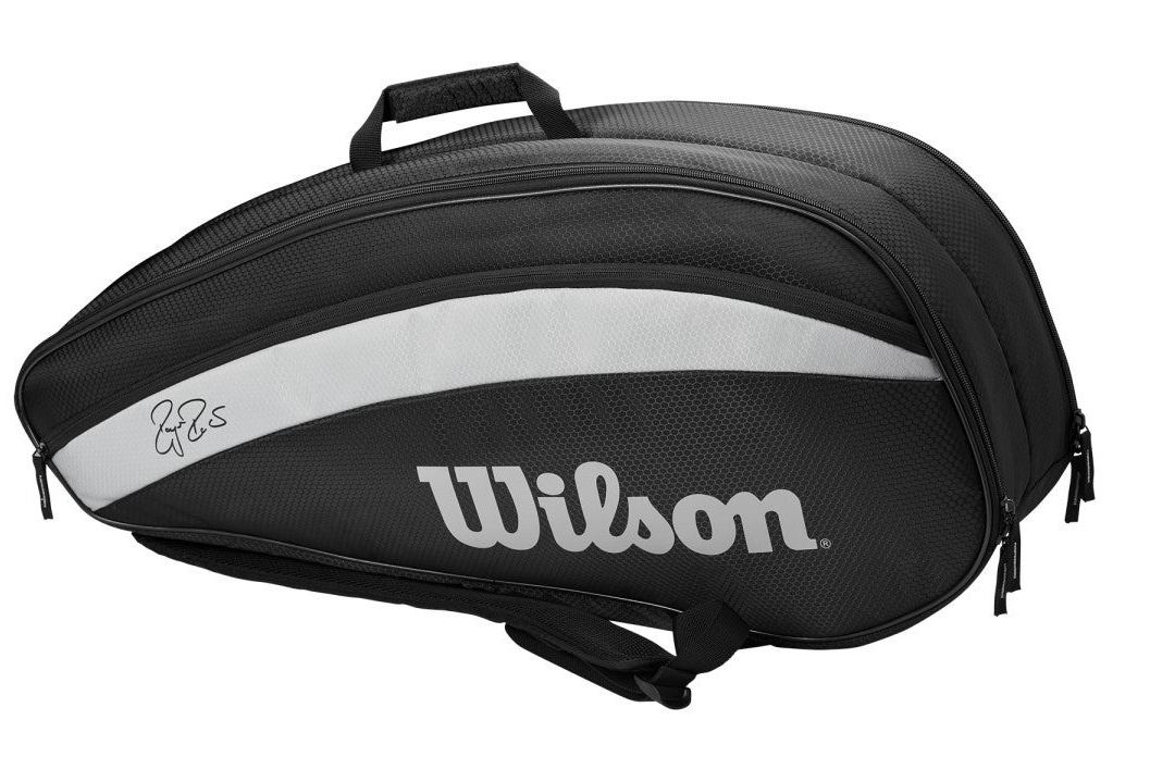Wilson Federer Team Pack 6-Racquet Bag Black Bags Wilson