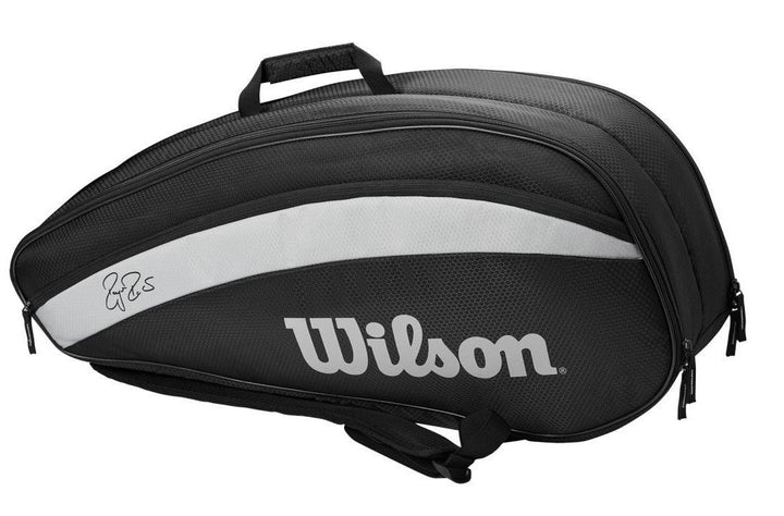 Wilson Federer Team Pack 6-Racquet Bag Black Bags Wilson
