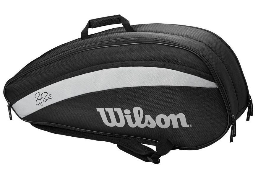 Wilson Federer Team Pack 6-Racquet Bag Black Bags Wilson