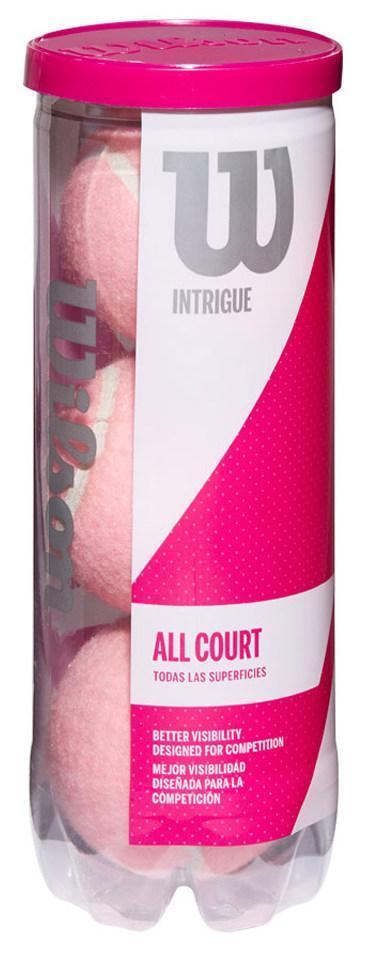 Wilson Intrigue Pink All Court Tennis Balls 3 Ball Can Tennis balls Wilson