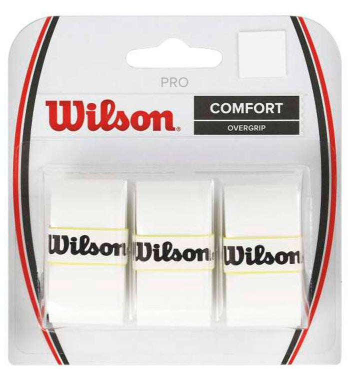 Wilson Pro Overgrip 3 pack Grips Wilson White