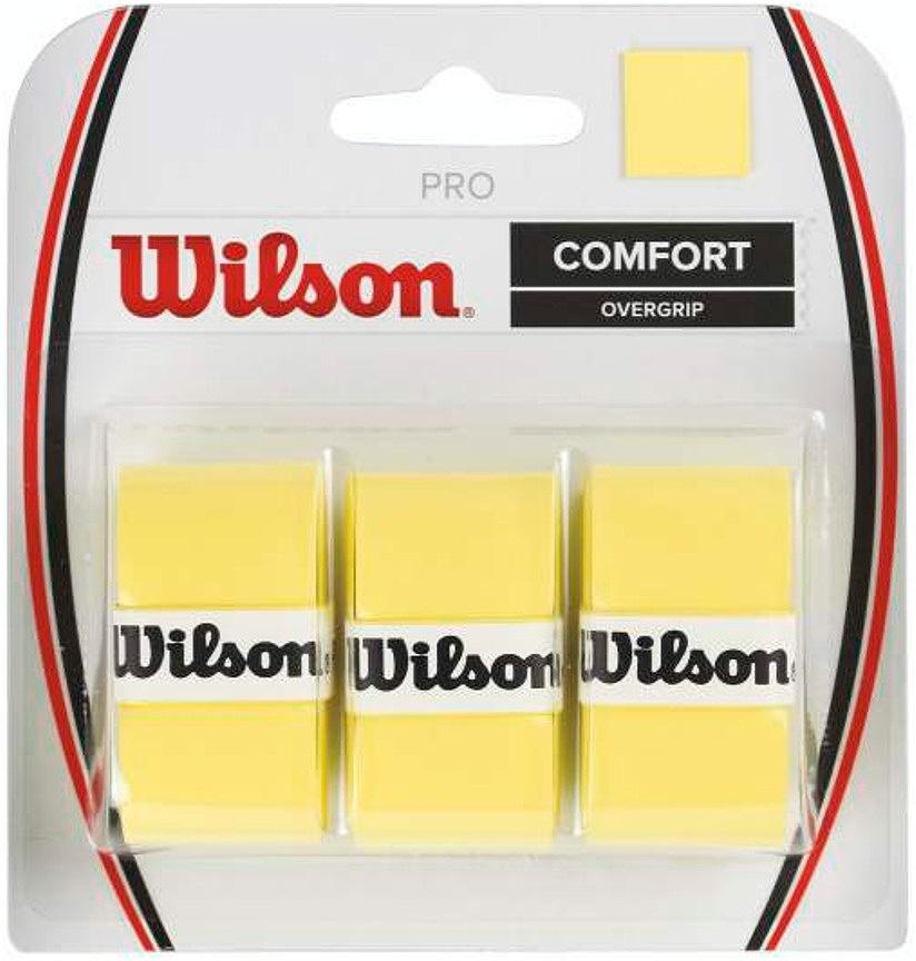 Wilson Pro Overgrip 3 pack Grips Wilson Yellow 