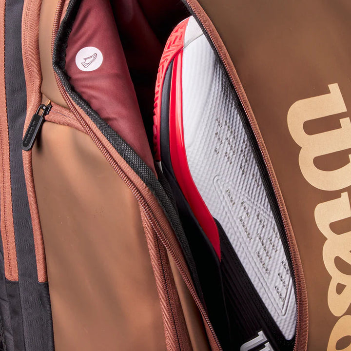Wilson Super Tour Backpack Pro Staff V14 Black/Brown Gold Bags Wilson