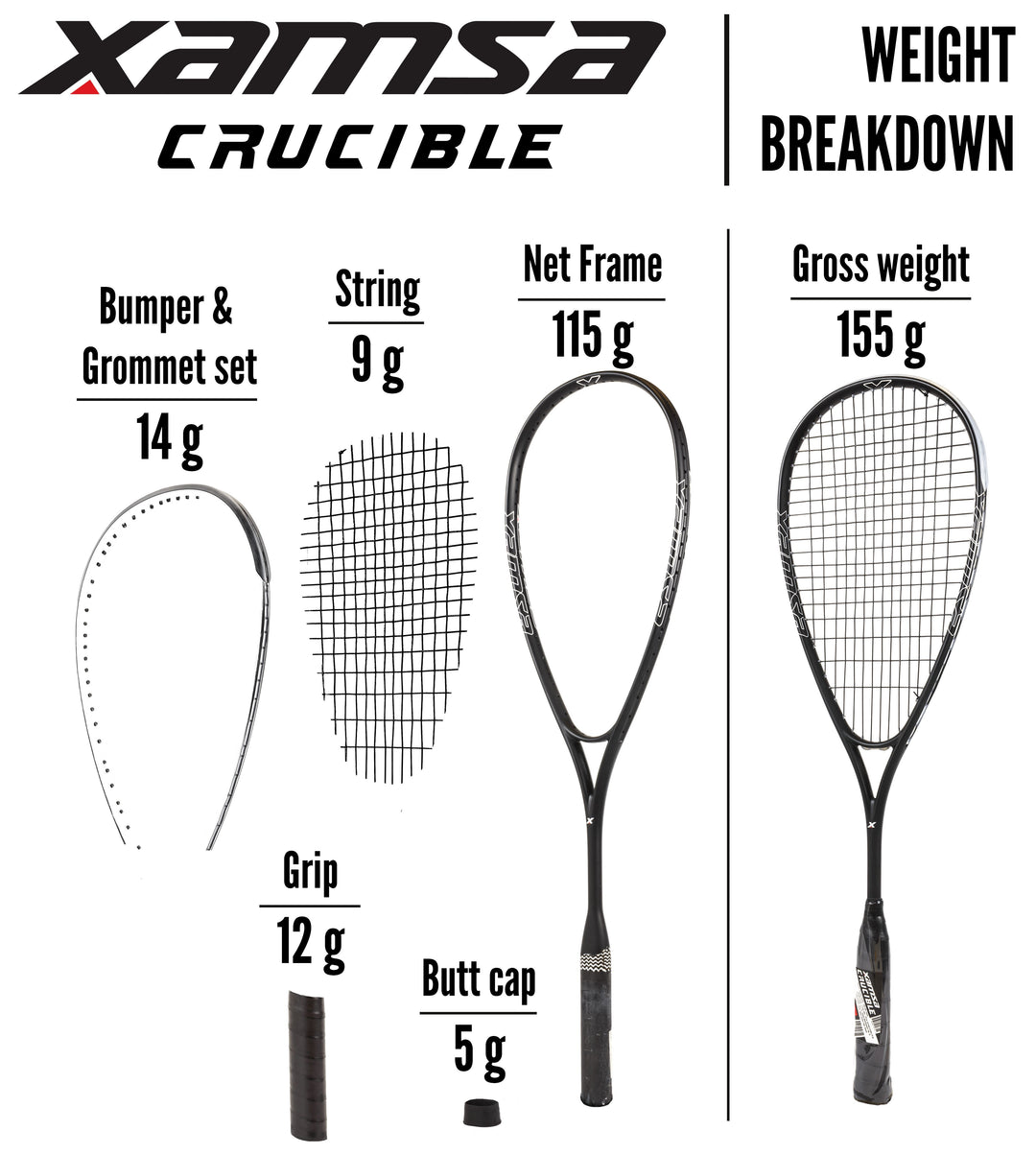 Xamsa Crucible Squash Racquet Squash Racquets Xamsa