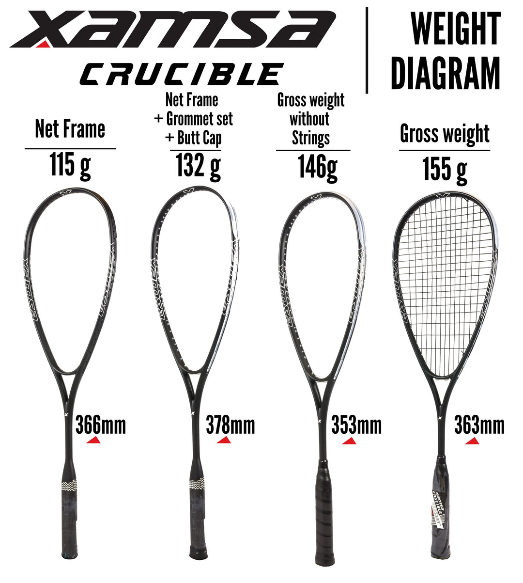 Xamsa Crucible Squash Racquet Squash Racquets Xamsa