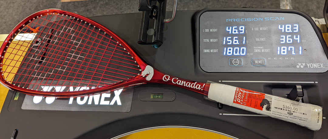 Xamsa Onyx - O Canada! - Limited Edition Squash Racquet with Top Bumper Squash Racquets Xamsa