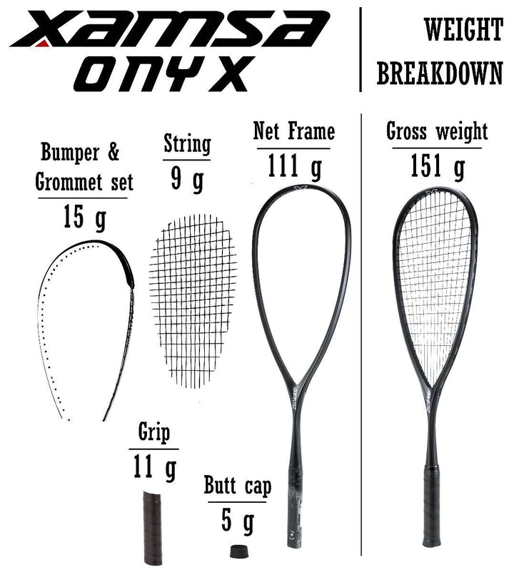 Xamsa Onyx Squash Racquet Squash Racquets Xamsa