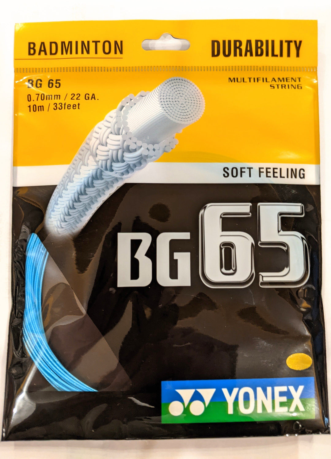 Yonex BG-65 Badminton String Set 10m Badminton Strings Yonex Turquoise
