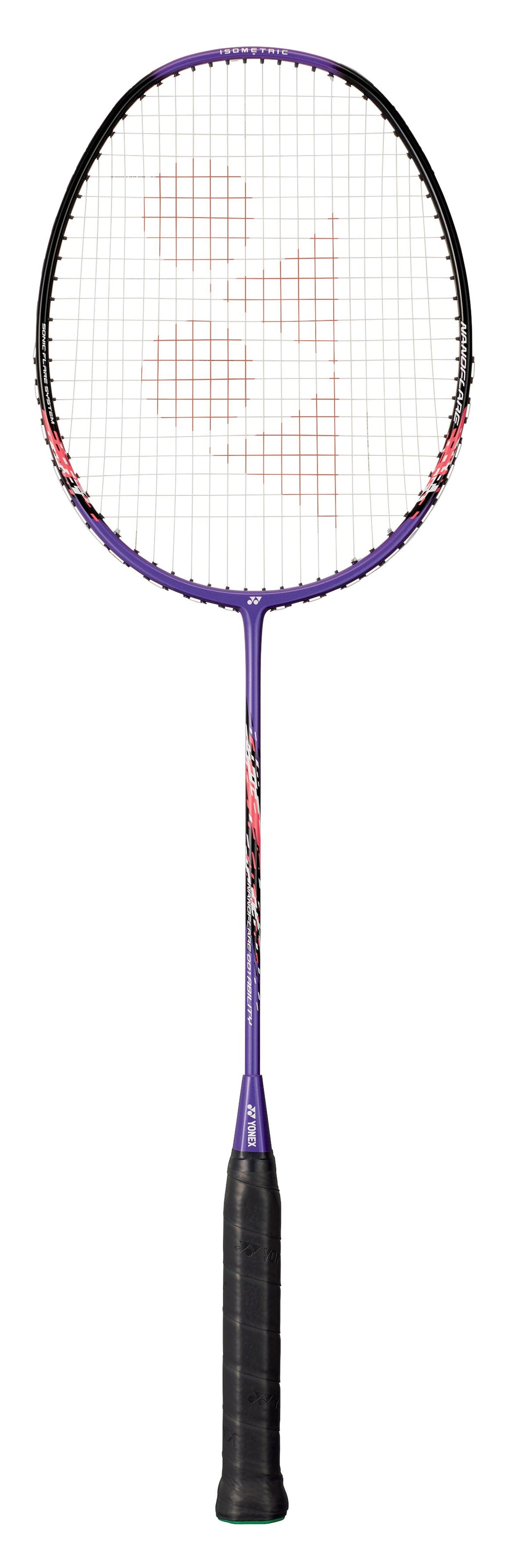 Yonex Nanoflare 001 Ability Badminton Racquet Strung Badminton Racquets Yonex G5 Dark Purple
