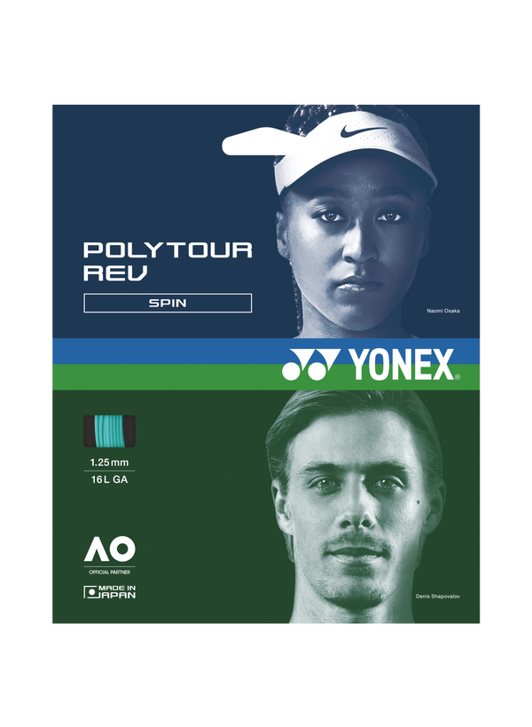Yonex Poly Tour Rev Spin 125 16Lg Tennis 12M String Set – Sports Virtuoso