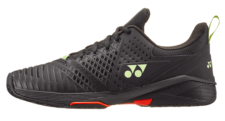 Yonex Power Cushion Sonicage 3 Men's Tennis All Court Shoe Black-Lime Men's Tennis Shoes Yonex 