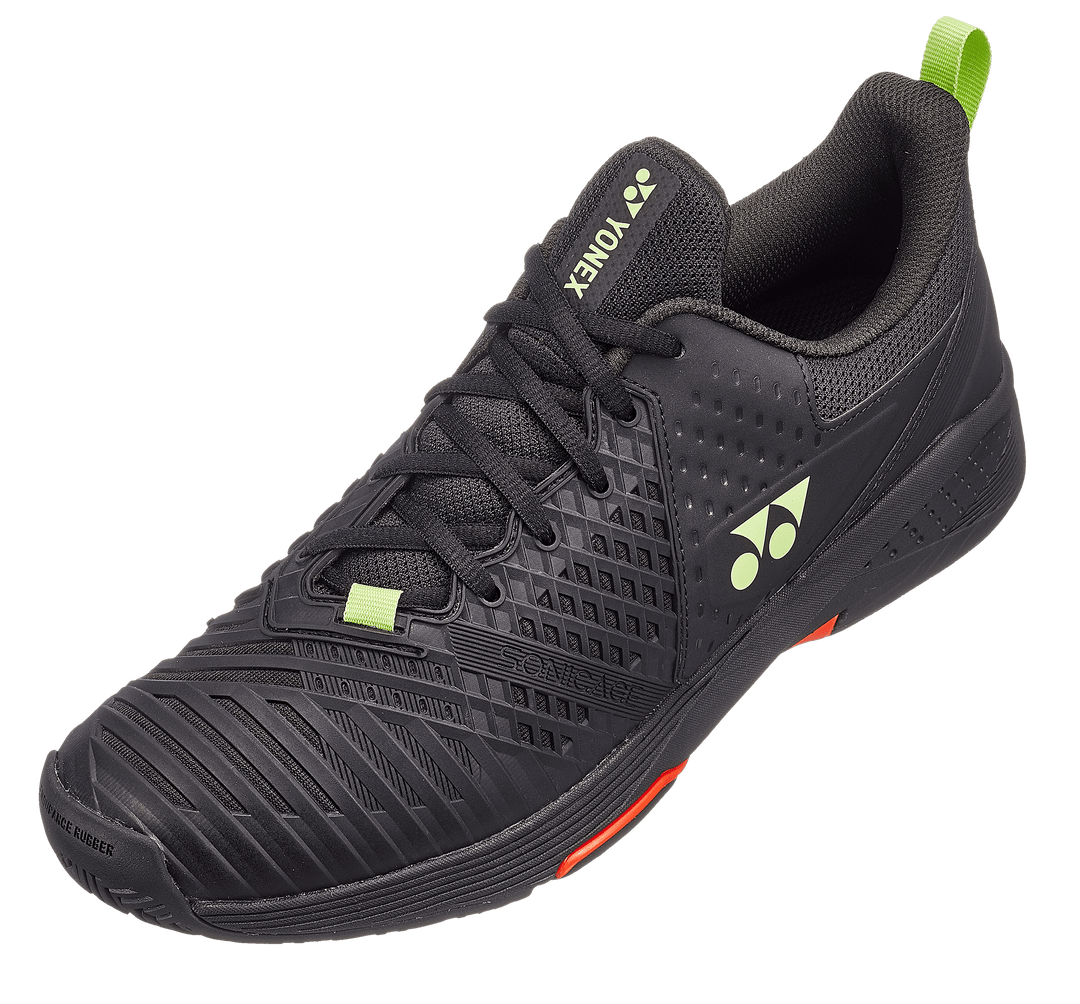 Yonex Power Cushion Sonicage 3 Men's Tennis All Court Shoe Black-Lime Men's Tennis Shoes Yonex 