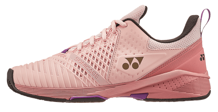 Yonex Power Cushion Sonicage 3 Women's Tennis All Court Shoe Pink-Beige Women's Tennis Shoes Yonex