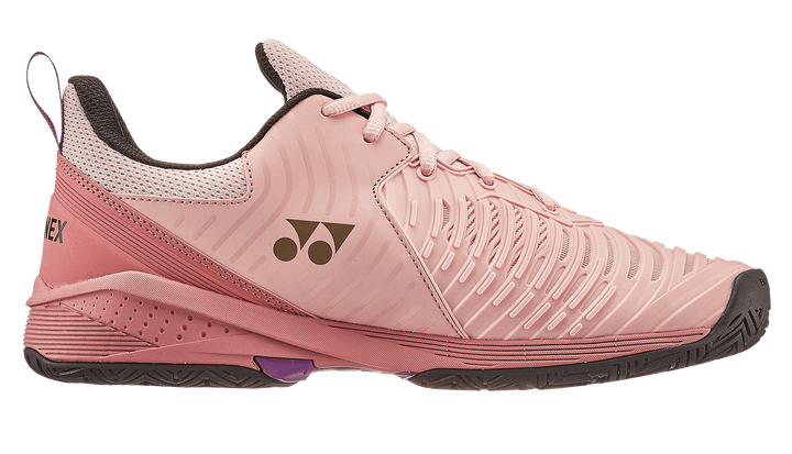 Yonex Power Cushion Sonicage 3 Women's Tennis All Court Shoe Pink-Beige Women's Tennis Shoes Yonex