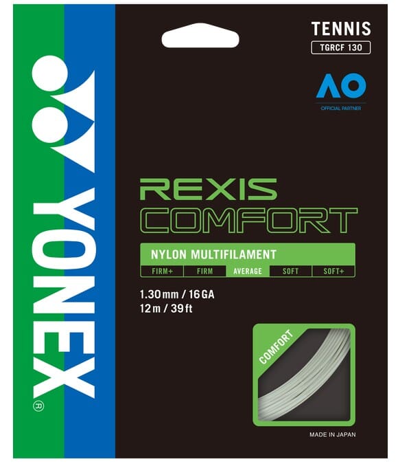 Yonex Rexis Comfort 130 16g Tennis 12M String Set Tennis Strings Yonex