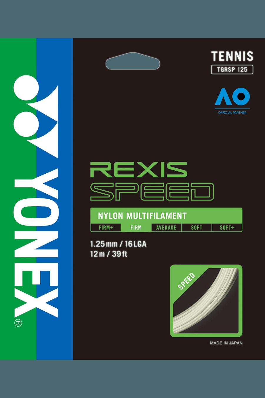 Yonex Rexis Speed 16Lg Tennis 12M String Set Tennis Strings Yonex