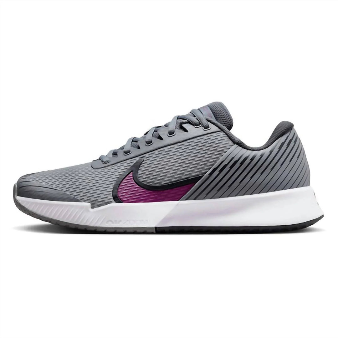 Nike Air Zoom Vapor Pro 2 HC Smoke Grey/ Sangria Tennis Men's Shoes