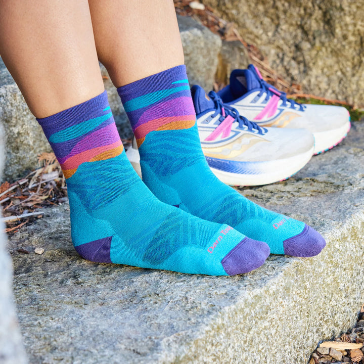 Darn Tough Mirnavated Chaussettes de course ultra-légères  Micro Crew 1067