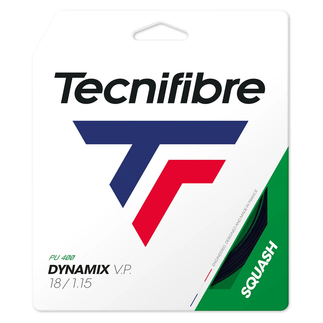 Tecnifibre Dynamix V.P. 18 1.15mm PU 400 Black Squash String Set