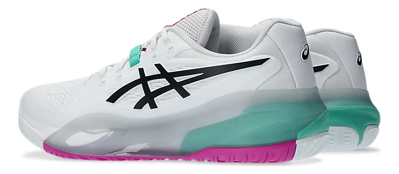 Asics Gel-Resolution X White/Aurora Green Tennis shoes - Sports Virtuoso