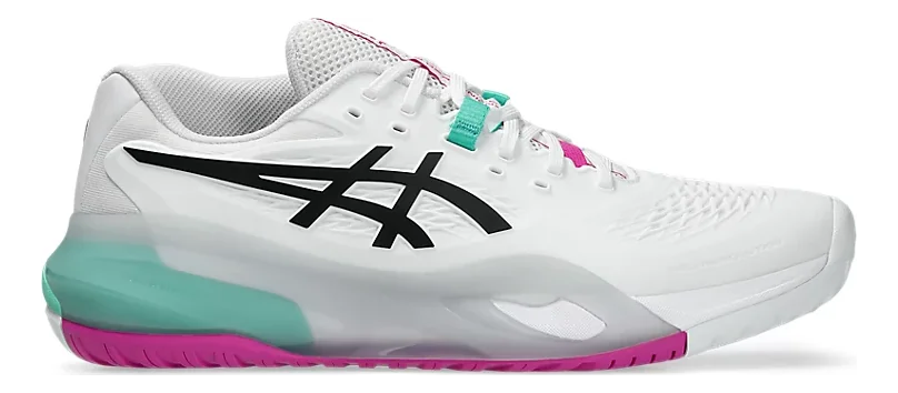 Asics Gel-Resolution X White/Aurora Green Tennis shoes - Sports Virtuoso