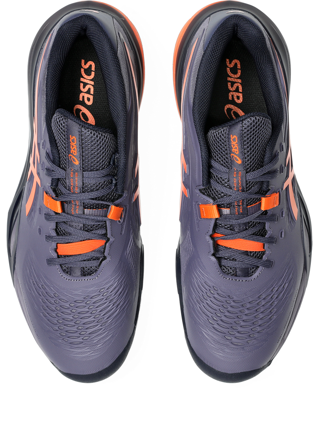 Asics Gel-Resolution X Wide Greyish Purple/Nova Orange Men's tennis shoes