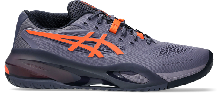 Asics Gel-Resolution X Wide Greyish Purple/Nova Orange Men's tennis shoes