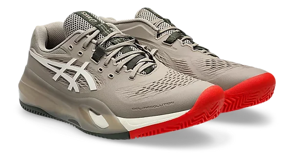 Asics Gel-Resolution X Clay Greige/Soft Oat Men’s Tennis Shoes