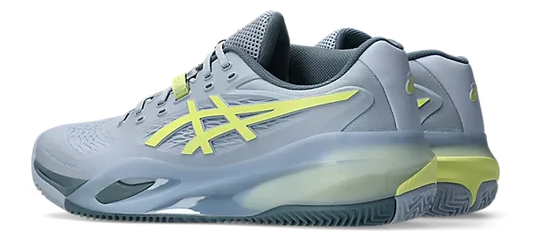 Asics Gel-Resolution X Clay Gris Bleu/Pistache Chaussures de tennis