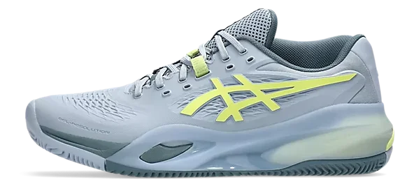 Asics Gel-Resolution X Clay Gris Bleu/Pistache Chaussures de tennis
