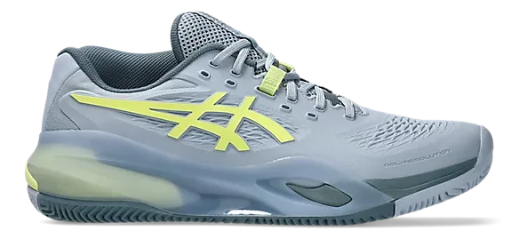 Asics Gel-Resolution X Clay Gris Bleu/Pistache Chaussures de tennis