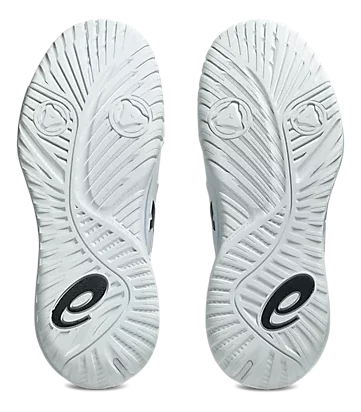 Asics Gel-Resolution X Blanches-Noires Wide Chaussures de tennis pour hommes