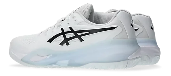 Asics Gel-Resolution X Blanches-Noires Wide Chaussures de tennis pour hommes