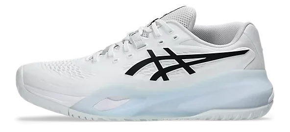 Asics Gel-Resolution X Blanches-Noires Wide Chaussures de tennis pour hommes