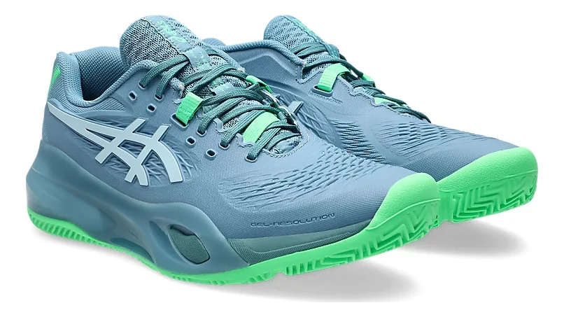 Asics Gel-Resolution X Saba Bleu/Gris Froid Chaussures de padel