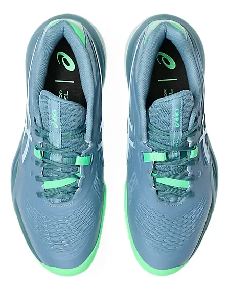 Asics Gel-Resolution X Saba Bleu/Gris Froid Chaussures de padel
