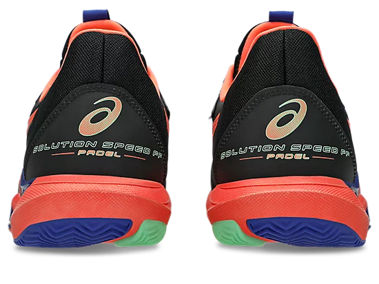 Asics Solution Speed FF 3 Men's Padel Shoe Black/Vivid Coral - Sports Virtuoso