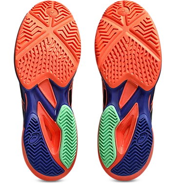 Asics Solution Speed FF 3 Men's Padel Shoe Black/Vivid Coral - Sports Virtuoso