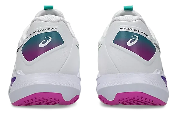 Asics Solution Speed FF 4 pour hommes Blanc/Sakura Chaussures de tennis