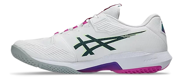 Asics Solution Speed FF 4 pour hommes Blanc/Sakura Chaussures de tennis