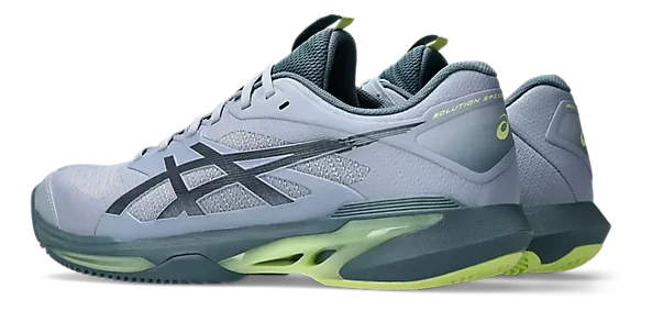Asics Solution Speed FF 4 Chaussures de Tennis Homme Terre Battue Gris Bleu/Ironclad