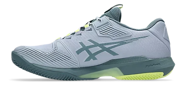 Asics Solution Speed FF 4 Chaussures de Tennis Homme Terre Battue Gris Bleu/Ironclad