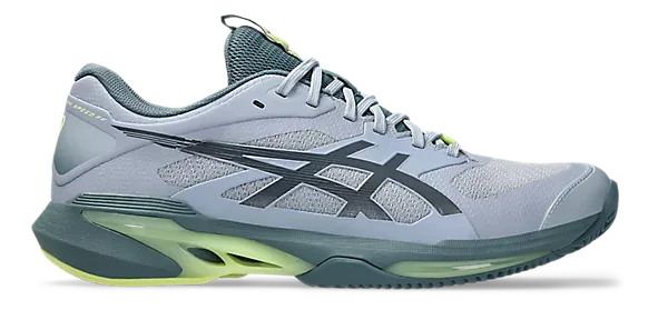 Asics Solution Speed FF 4 Chaussures de Tennis Homme Terre Battue Gris Bleu/Ironclad