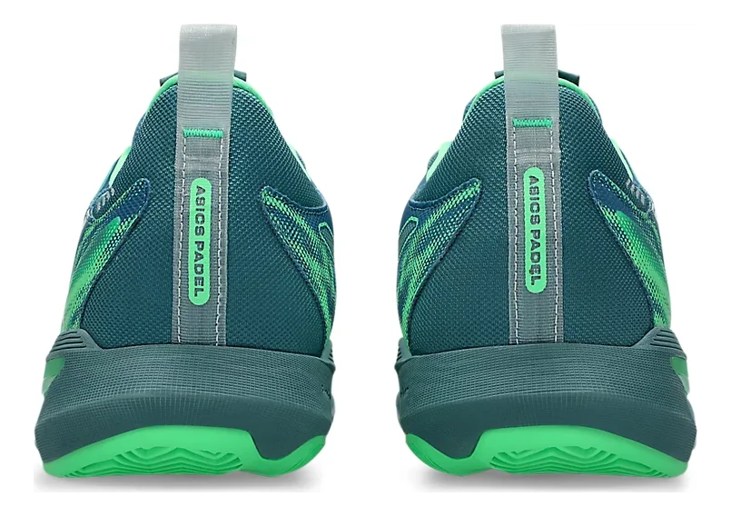 Asics SonicSmash FF Saba bleues/vertes Chaussures de padel