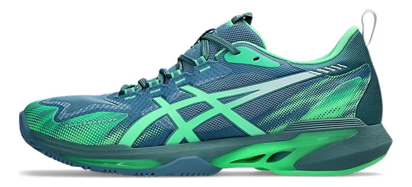 Asics SonicSmash FF Saba bleues/vertes Chaussures de padel