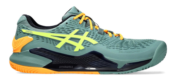 Asics Gel-Resolution 9 Celadon/Safety Yellow Padel Shoes  