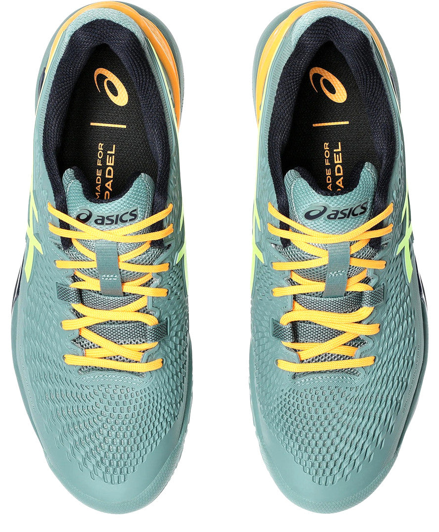 Asics Gel-Resolution 9 Celadon/Safety Yellow Padel Shoes  