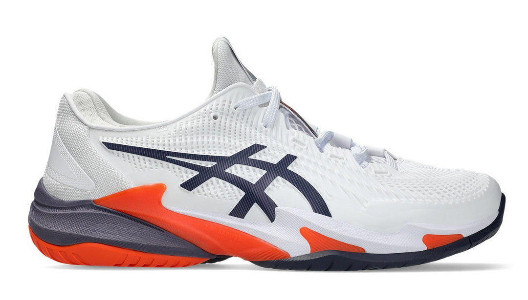 Chaussure de tennis Asics Court FF 3 pour homme Blanc/Gris violet