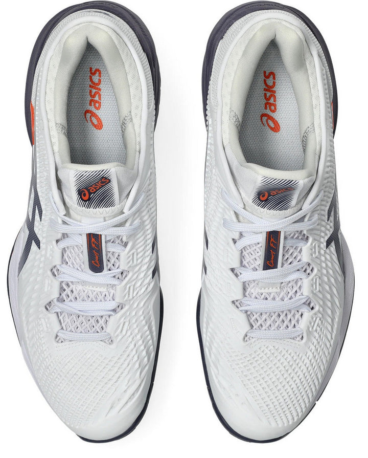 Chaussure de tennis Asics Court FF 3 pour homme Blanc/Gris violet