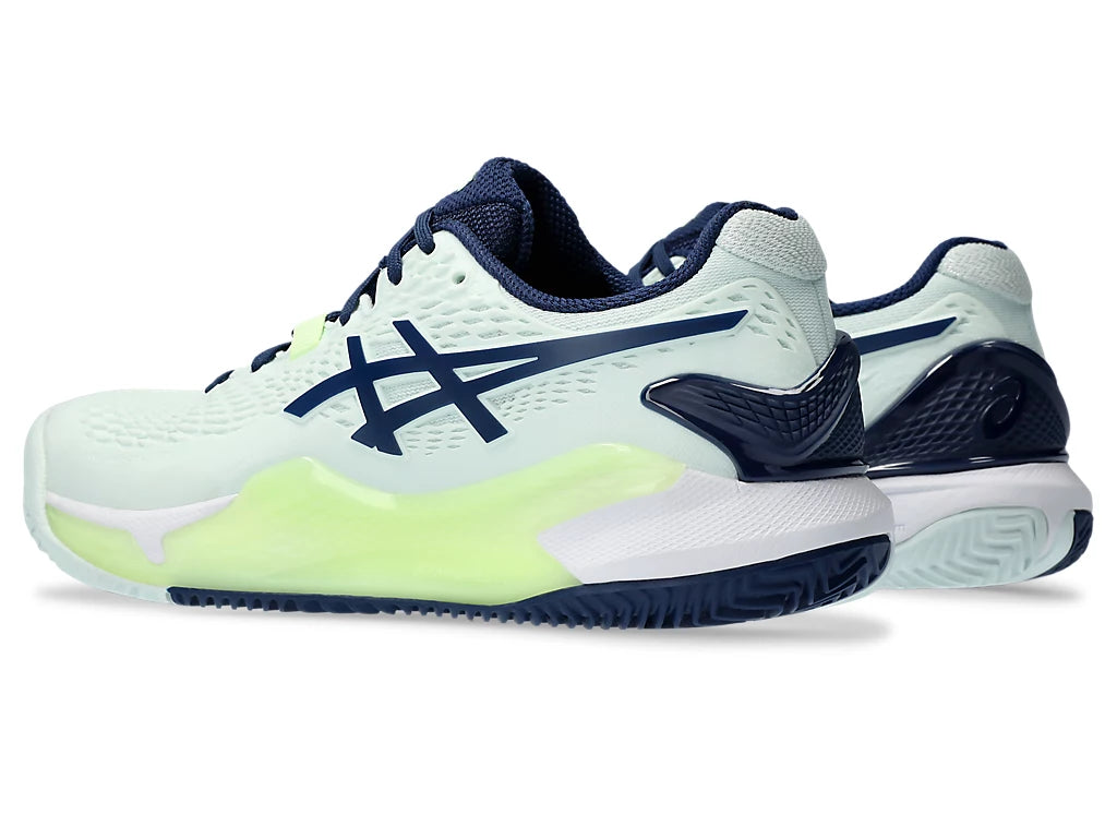 Chaussures de tennis Asics Gel-Resolution 9 Clay Menthe/Bleu Expanse